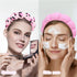Wecoe 2pcs Skincare Headband For Washing Face Spa Makeup Face Wash Headband Cute Pink Black Cheetah Leopard Printed Puffy Sponge Bubble Headband H...