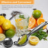 Lemon Squeezer, Lemon Squeezer Juicer, Citrus Juicer Handheld, Metal Lemon Hand Press, Lime Squeezer Bar Tool, Manual Citrus Press w/Stainless Ste...