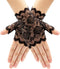 Women Short Lace Gloves 1920s Opera Evening Wedding Sunblock Fingerless Bridal Floral Gloves for Girls...