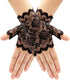 Women Short Lace Gloves 1920s Opera Evening Wedding Sunblock Fingerless Bridal Floral Gloves for Girls...