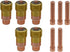 TIG Welding Torch STUBBY Gas Lens Collet Body 17GL116 1/16" & Collet 10N23S Copper Consumables KIT for WP 17 18 26 Torch 10PCS...