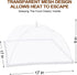 (6 Pack) ESFUN Food Net Covers for Outside, 17"x 17" Large Outdoor Food Cover Mesh Screen Tents Umbrella Fly Food Covers for Picnics, Parties, BBQ...