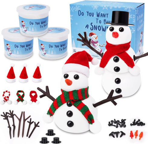 RINOLY Build a Snowman Kit,Christmas Crafts for Kids,Christmas Stocking Stuffers -3Pack...