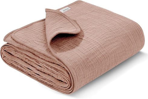 Muslin Swaddle Blankets, Swaddle Blanket for Baby Girls and Boys, Baby Receiving Blankets, Baby Essentials, Suitable for Neutral Newborns and Crib...