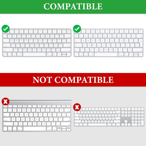 GEEKRIA Keyboard Carrying Case, Hard Shell Protective Travel Bag. Compatible with Magic Keyboard, Magic Keyboard and Magic Mouse Combo Case (Light...