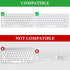GEEKRIA Keyboard Carrying Case, Hard Shell Protective Travel Bag. Compatible with Magic Keyboard, Magic Keyboard and Magic Mouse Combo Case (Light...
