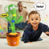 Kids Dancing Talking Cactus Toys for Baby Boys and Girls, Singing Mimicking Recording Repeating What You Say Sunny Cactus Electronic Light Up Plus...