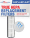 LifeSupplyUSA True HEPA Filter Replacement Compatible with Hunter 30610, 30611, 40882, 40884, 408841 Air Purifier...