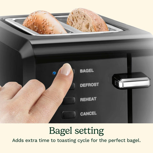 Cuisinart CPT-122BK 2-Slice Compact Plastic Toaster, Black...