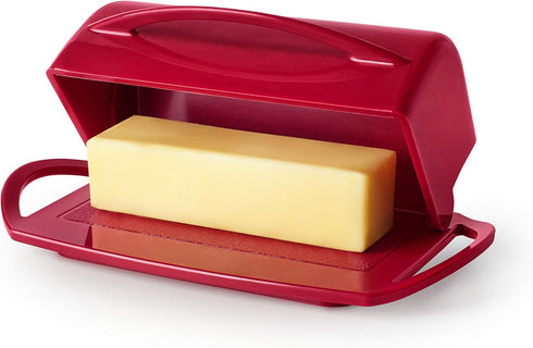 Flip-Top Butter Dish without Spreader (Red)...