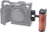 Fotga Wooden Side Handle Grip with 1/4"-20 Mount Holes Cold Shoe for DSLR Mirrorless Video Camera Cage Microphone Built-in Wrench,Adjustable Up an...