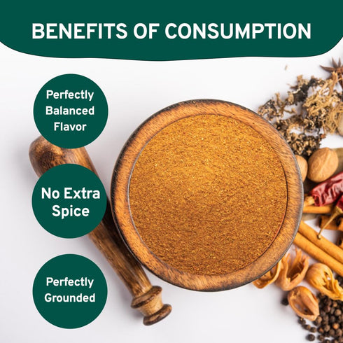 SPICE TRAIN, Garam Masala Powder (3.53oz/100g) Blend of 14 Indian Spices | Aromatic, Gluten Free & Non GMO | 100% Pure, No Fillers, Perfect For Co...