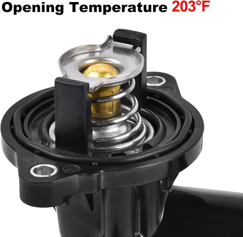 EVIL ENERGY Thermostat Housing Assembly, 05184651AF 49569 902-852, Compatible with 2011-2015 Dodge Durango 2011-2020 Jeep Grand Cherokee 2012-2018...