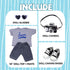 18 Inch Doll Clothes, Baby Doll Accessories with T-Shirt + Jeans + Canvas Shoes + Glasses Suitable for Infant Dolls Baby Girls and Boys 18 Inch Do...