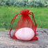 4x6 Inch Organza Gift Bags with Drawstring for Jewelry,Candy,100 Pcs Red Sachet,Sheer Fabric Mesh Tulle Pouches for Baby Shower,Mom Birthday,Party...