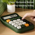 M&G Desk Calculator with Mechanical Buttons, 12 Digit Large LCD Display, Big Button Calculator for Office Home School, Bottom Antiskid, Battery In...