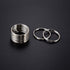 KINGFOREST 100-Pack Split Key Rings (1.2 Inch/30mm) - Silver Nickel Metal Keychain Rings for Keys, DIY Crafts, Bags & Accessories - Durable Bulk K...