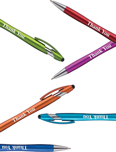 "Thank You" Gift Stylus Pens For All TouchScreen Devices - 2 in 1 Combo Pen for Events, Parties, Employee Appreciation & More (25 Pack)......