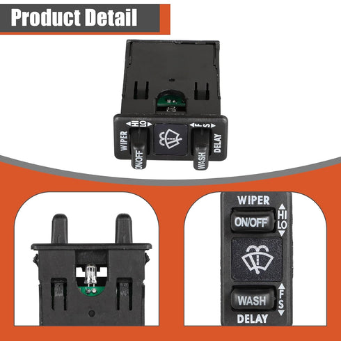 Windshield Wiper Control Switch Replacement for Columbia Coronado 2000-2017 IWPSFL001...