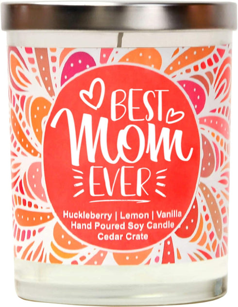 Best Mom Ever - Candles Gifts for Mom, Women, Girlfriend, Grandma, Best Friend Candle, Gift for Sister, Aunt, Funny Birthday Candles Gifts for Mot...