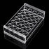 2 Pack Acrylic Test Tube Rack, 24Wells, for 5/9“ OD Tube (13 ±0.1mm?MAX for 14mm) Centrifuge Tube Holder for Labortory Holder Lab Test Tube Transp...