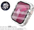 Surace 2 in 1 Waterproof Bling Case Compatible for Apple Watch Series 9 8 7 45mm, Over 100 Crystal Diamonds with Screen Protector, Front & Back Fu...