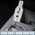Gear Shift Knob Adapter Kit Universal with 4 Rubber Hoses M12x1.25 Lever Cover Head Metal...