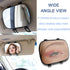 JONMON Car Visor Mirror - 6.7 Inch Auto Makeup Cosmetic Vanity Sun-Shading Mirror with Adjustable Double Elastic Clip Clamp Universal for Mount on...