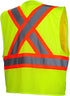 Pyramex Safety RCZ2410L RCZ24 Series Vest Hi-Vis Lime Vest with Contrasting Reflective Tape - Size Large...