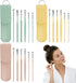 3 Set Ear Pick Cleaning Kit for Ear 6Pcs/Set Stainless Steel Earwax Removal Kit with PU Leather Storage Bag Ear Cleaning Tool for Women and Men...