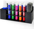 Acrylic Magnetic Dry Erase Marker Holder, 10 Slots Black Magnetic Marker Holder, Whiteboard Marker Holder, Magnetic Pen Holder for Office, School,...