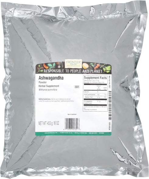 Frontier Ashwagandha Root Powder, 16 OZ...