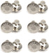 12 Sets 17mm Replacement Jean Buttons - Instant & Adjustable Detachable Metal Buttons for Pants, Jackets, Bags & More...