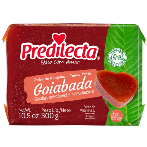Predilecta Sweet Guava Paste 10.58 oz| Goiabada Predilecta 300G | Brazilian Sweet | Original Farm Recipe, Fruity Texture (1 PACK)...