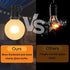25 Pack G40 Frosted Replacement Bulbs, 5W Globe Light Bulbs Fits E12 Candelabra Base, Glass Incandescent Bulbs for Outdoor Patio String Lights, 22...