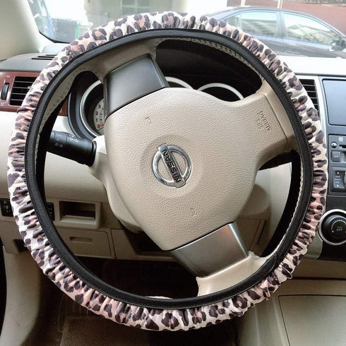 Car Steering Wheel Cover Neoprene Automotive Steering Wheel Cover Anti Slip and Sweat Absorption Auto Car Wrap Cover Sunflower Cactus Leopard Patt...