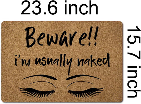 Welcome Funny Door Mat Personalized Doormat with Anti-Slip Rubber Back (23.6 X 15.7 inch) Prank Gift Home Decor Area Rugs for The Entrance Way Ind...