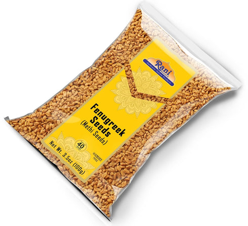 Rani Fenugreek (Methi) Seeds Whole 3.5oz (100g) Trigonella foenum graecum ~ All Natural | Vegan | Gluten Friendly | Non-GMO | Kosher | Indian Orig...