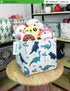 LANGYASHAN Square Storage Baskets Waterproof Canvas Children Laundry Nursery Hamper for Shelves Gift Baskets Toy Organizer Room Decor (Square Dino...