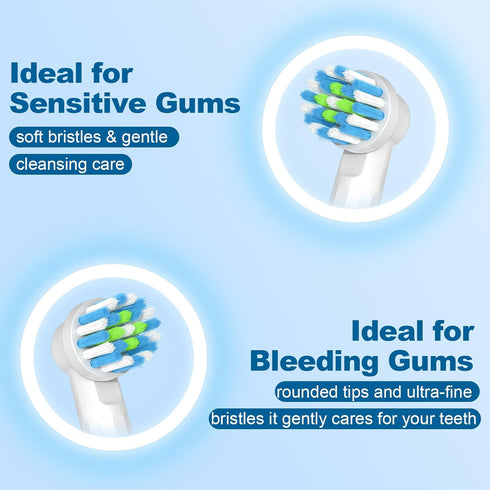 Replacement Toothbrush Heads Compatible with Braun Oral B Pro 1000/7000/9600/5000/3000, Brush Heads Refills for Genius X and Smart 1500 Electric T...