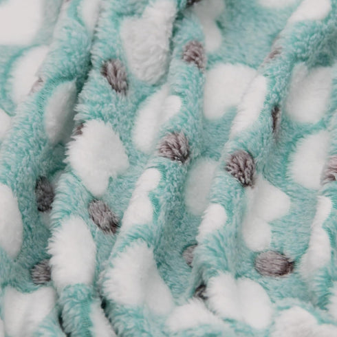 1 Pack 3 Puppy Blankets Super Soft Warm Sleep Mat Love Print Blanket Fluffy Fleece Pet Blanket Flannel Throw Dog Blankets for Small Dogs Puppy Dog...