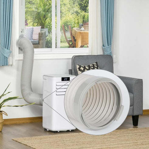 Portable AC Exhaust Hose Coupler 5.9 inch Air Conditioner Unit Vent Tube Connector Portable Air Conditioning Interface Adapter Accessories Parts (...