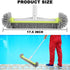Professional Heavy Duty Swimming Pool Wall & Tile Brush?17.5" Round Ends Pool Brush Head with Sturdy Aluminum Handle for Cleans Walls, Tiles & Flo...