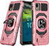 for Nokia C110 Phone Case with Tempered Glass Screen Protector,Military Grade Heavy Duty Shockproof Protective Cover,with Ring Kickstand Full-Body...