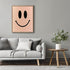 Posterizer 1 pcs-pastel pink happy face smiley poster-Abstract & Modern Art-Comedy Art-Gift for Daughter, Son, Kids- unframed wall art...