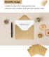 50 Pcs A7 Envelopes for Invitations, 5.25 x 7.25 Inches Kraft Envelopes for 5 x 7 Cards, Wedding, Baby Shower, Greeting, Graduation, Birthday Part...