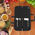 QEES Knife Roll,Knife Bag,Knife Case 4 Slots For Home Kitchen Knife Tools,Chef Knife Bag with Handle.Durable Knife Bags For Chefs Men Women Culina...