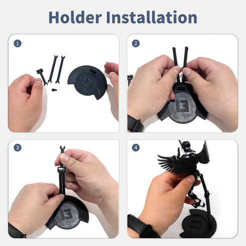 Upgraded T13 Action Figure with Wings and Holder -?Assembly Completed? Dummy 13 Robot, 3D Printed Flexible Titan Gift, Multi-Jointed Lucky Desk Ex...