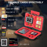 29 Slots SD Card Holder Case, Memory Card Case, Professional Water-Resistant Anti-Shock with TPE Lining, Memory Card Holder for 12 Micro SD, 4 SD,...