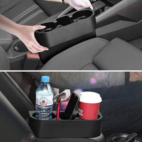 EEEKit Car Cup Holder, Car Seat Seam Wedge Cup Holder, Cell Phone Holder, Food Drink Bottle Mount Stand, Storage Organizer Multifunction Glove Box...